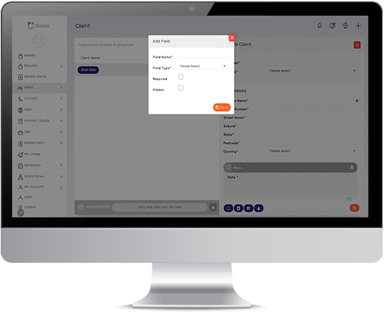 Bizzow Clients Module