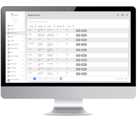 Bizzow Driver Activity Reporting