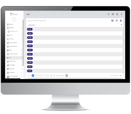 Bizzow Invoice Exports