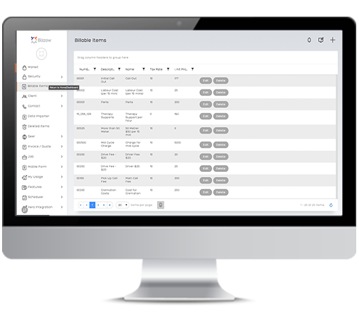Bizzow Toll Road Cost Integration Web app