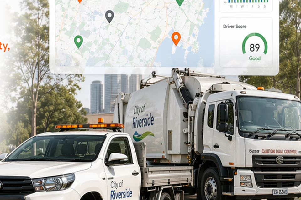 Council fleet, plant and field service dashboard.