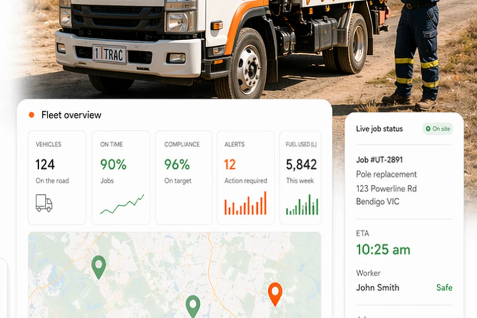 Remote field operations dashboard and utility fleet tracking.